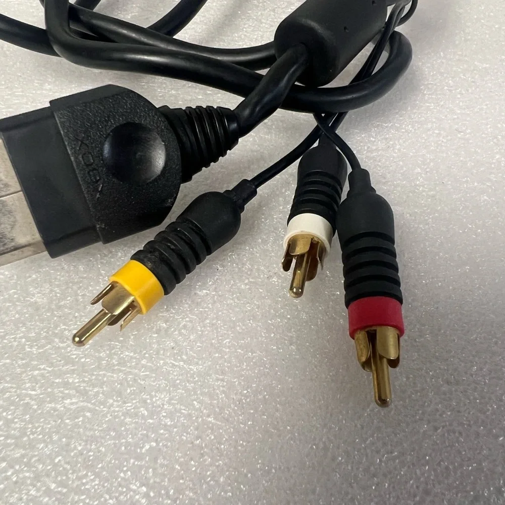 Official OEM Microsoft AV Audio Video composite Cable for Original XBOX